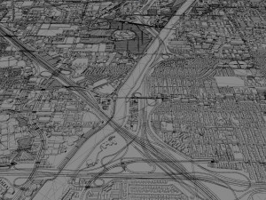 Orange city california 40km 3D Model