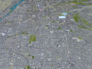 Orange city california 40km 3D Model
