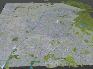 Orange city california 40km 3D Model
