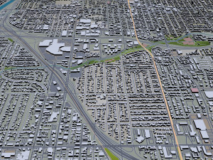 Orange city california 40km 3D Model