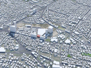 Amman city jorden 100km 3D Model