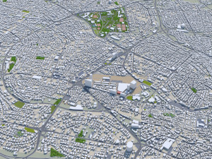 Amman city jorden 100km 3D Модель
