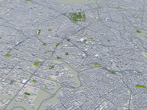 Amman city jorden 100km 3D Модель