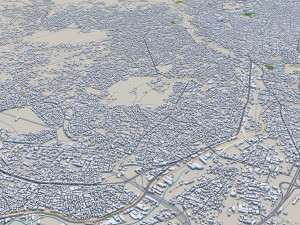 Amman city jorden 100km 3D Модель
