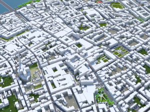 Linz city austria 40km Model 3D