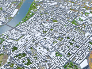 Linz city austria 40km Model 3D