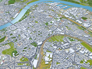 Linz city austria 40km Model 3D