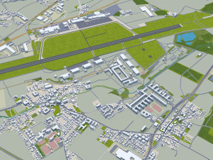 Linz city austria 40km Model 3D