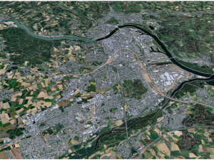 Linz city austria 40km Model 3D