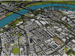 Linz city austria 40km Model 3D