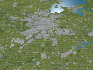 Odense city denmark 60km 3D Model