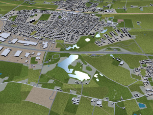 Odense city denmark 60km 3D Model