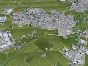 Odense city denmark 60km 3D Model