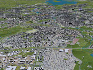 Odense city denmark 60km 3D Model