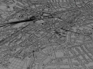 Odense city denmark 60km 3D Model