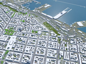 Odessa city ukraine 60km 3D Model