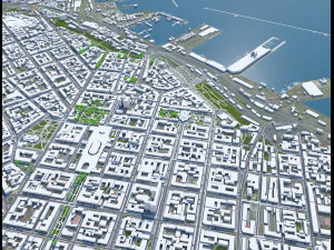 Odessa city ukraine 60km 3D Model