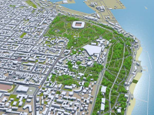 Odessa city ukraine 60km 3D Model