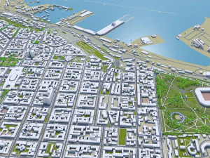 Odessa city ukraine 60km 3D Model