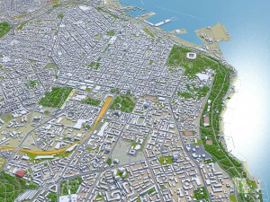 Odessa city ukraine 60km 3D Model