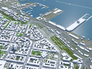 Odessa city ukraine 60km 3D Model