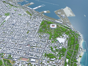 Odessa city ukraine 60km 3D-Modell