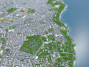 Odessa city ukraine 60km 3D Model