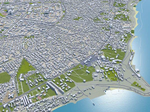 Odessa city ukraine 60km 3D Model