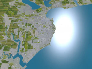 Odessa city ukraine 60km 3D Model