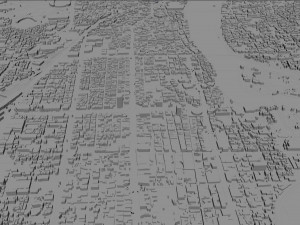 Okayama city japan 100km 3D Model