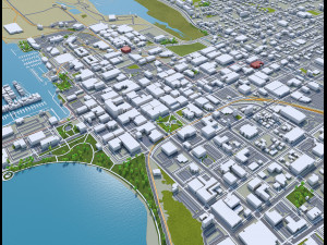 Olympia city washington 40km Model 3D