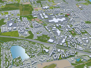 Olympia city washington 40km Model 3D