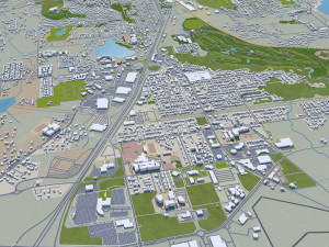 Olympia city washington 40km Model 3D