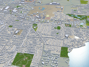 Olympia city washington 40km Model 3D