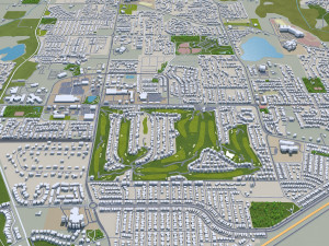 Olympia city washington 40km Model 3D