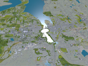 Olympia city washington 40km Model 3D