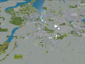 Olympia city washington 40km Model 3D