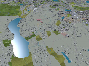 Olympia city washington 40km Model 3D