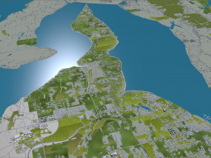 Olympia city washington 40km Model 3D