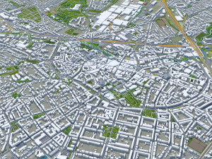 Osnabruck city germany 50km 3D 模型