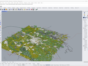 Osnabruck city germany 50km 3D 模型