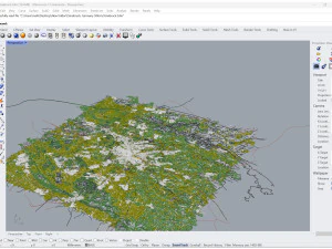 Osnabruck city germany 50km 3D Model