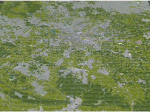 Osnabruck city germany 50km 3D 模型
