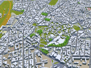 Oujda city morocco 50km 3D Model
