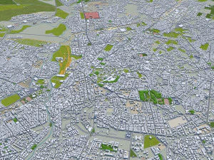 Oujda city morocco 50km 3D Model