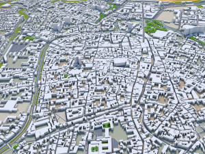 Padua city italy 100km 3D Model
