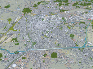 Padua city italy 100km 3D मॉडल