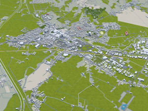 Padua city italy 100km 3D मॉडल