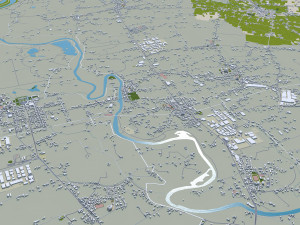 Padua city italy 100km 3D मॉडल