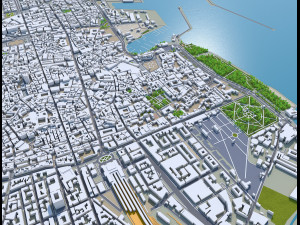 Palermo city italy 40km 3D Model